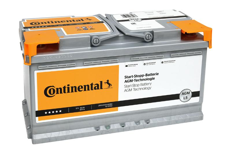 CONTINENTAL 2800012008280 - Batería Continental Agm L5 12V 92Ah 850A EN + D