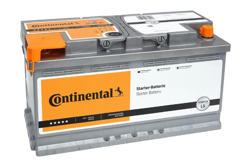 CONTINENTAL 2800012026280 - Batería Continental L5 12V 100Ah 900A EN + D