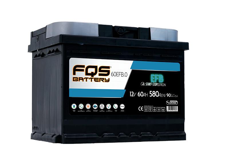 FQS FQS60JPEFB.0 - Batería Efb D23 12v 60Ah 520A En + D