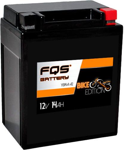 FQS YB14-A2 - Batería Moto 12v 14Ah 175A CCA + I - FQS Battery
