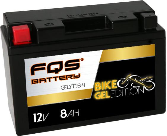 FQS GELYT9B-4 - Batería Moto GEL 12v 8Ah 120A CCA + I