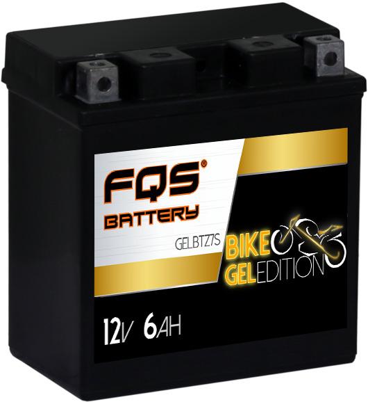 FQS GELBTZ7S - Batería Moto GEL 12v 6Ah 130A CCA + D