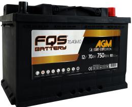 FQS FQS70AGM.0 - Batería Agm L3 12v 70Ah 750A En + D
