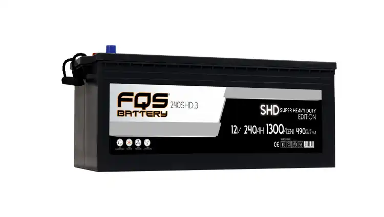 Bateria FQS240SHD.3 da marca FQS BATTERY. - Bateria Original C 12V 240Ah 1300A En + I