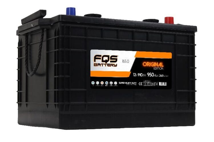 Bateria FQS165.0 da gama Original para Veículos Pesados da marca FQS Battery.