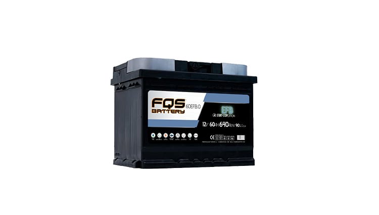 Batería FQS60EFB.0 de FQS Battery de la Gama EFB. Aptas para vehículos dotados de sistema STAR&STOP sin frenada regenerativa. Y apta para vehículos sin sistema STAR&STOP.