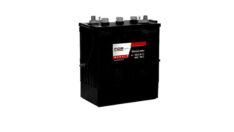 Batería FQSJ-305G-AC de la gama de Tracción Ligera de FQS Battery, con tecnología Flooded de Ácido Libre.