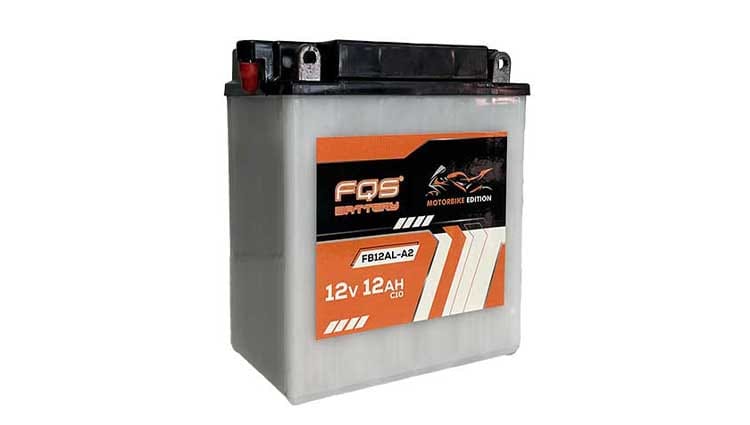 Batería FQS FB12AL-A2 de la gama BIKE ORIGINAL de FQS BATTERY Batería Moto 12v 12Ah 160A CCA + D