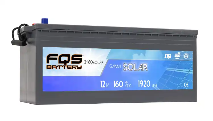 FQS12-160SOLAR, batería de la Gama Solar de FQS BATTERY.