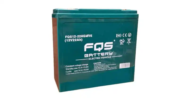 Bateria FQS12-22AGMVE para veículo elétrico.