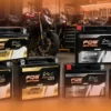 Baterias da marca FQS BATTERY para moto, de GEL e AGM.